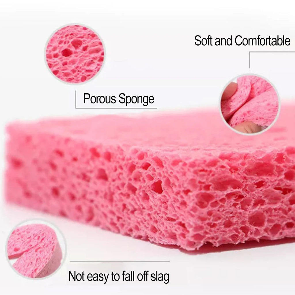 Natural Cellulose Kitchen Sponges — Eco-Friendly, Biodegradable (12-Pack)