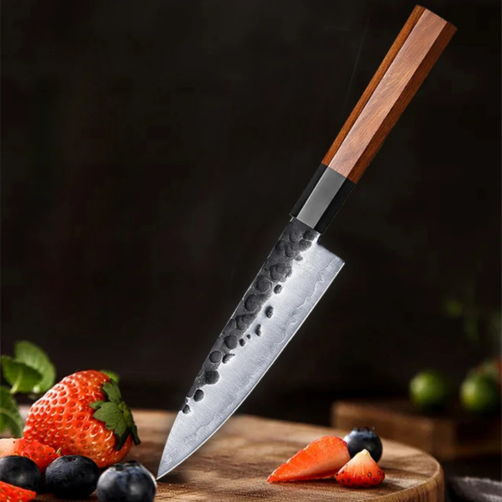 Japanese Petty Knife — 5.5" Composite Steel, Rosewood Handle